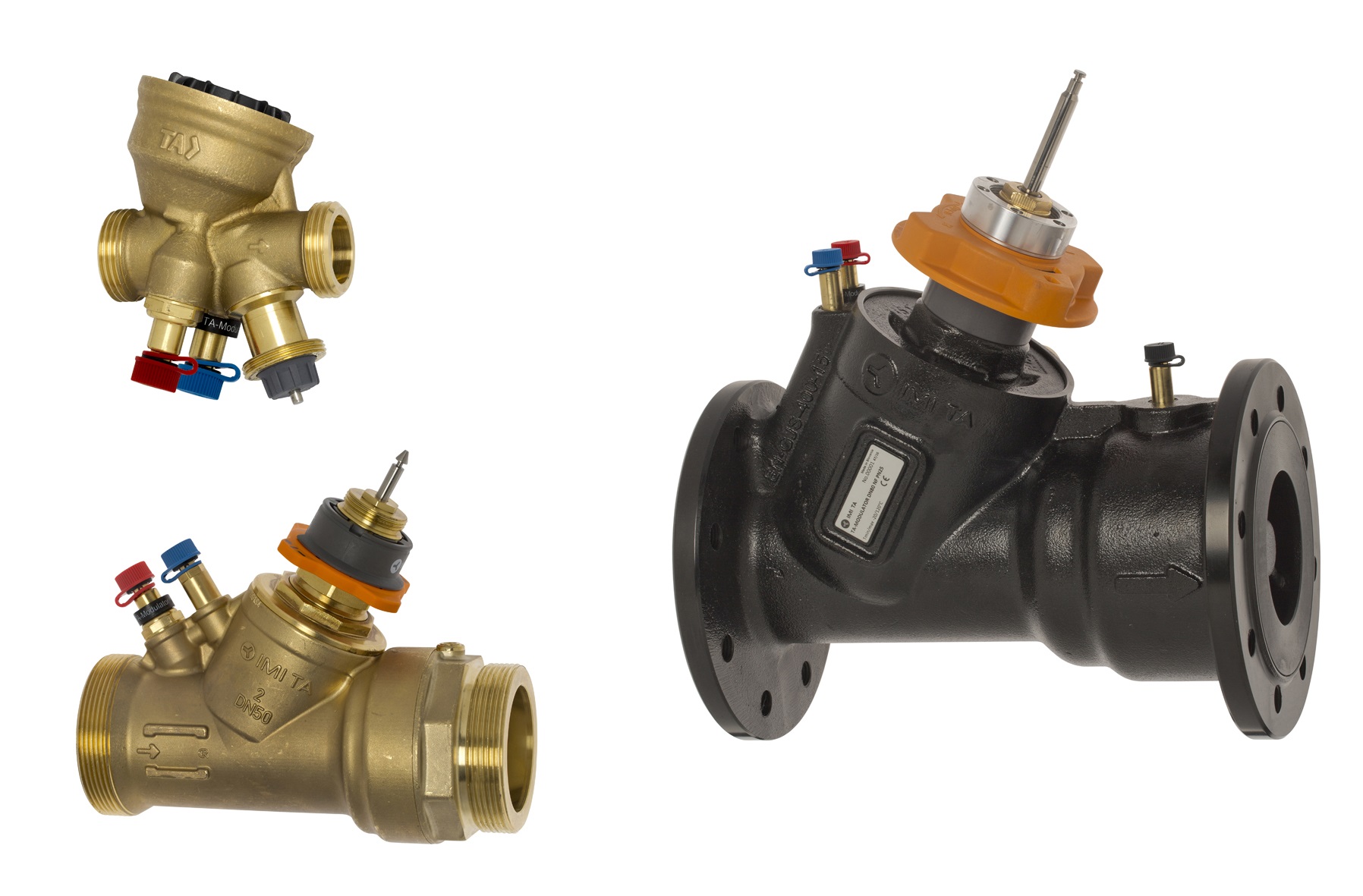 Клапан балансировочный автоматический комбинированный TA-Modulator фланцевый, Qmax = 24100 л/ч, DN 65 - фото 