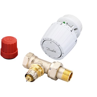 Комплект терморегулятора для 2-х трубной системы отопления RTR-N+ RTR7090, прямой DN20 - фото 