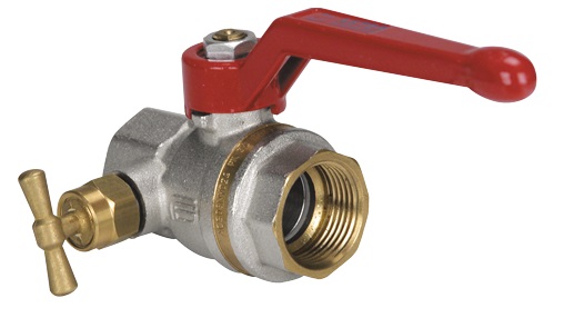 Кран шаровой BVR-D со спускным элементом DN20, 40 бар - фото 