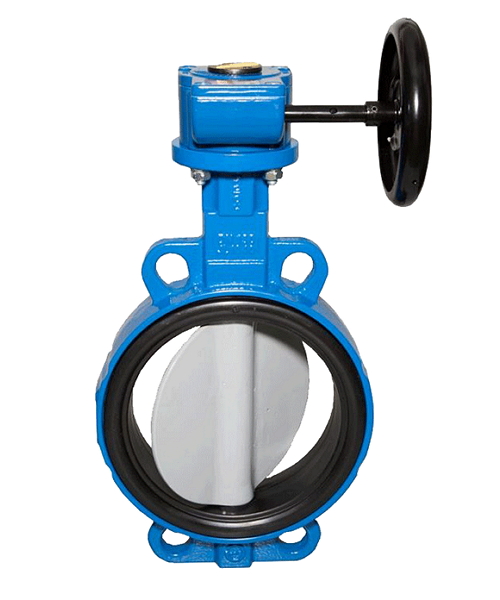 Затвор дисковый SYLAX с резьбовыми проушинами, с редуктором DN40 PN16 - фото 