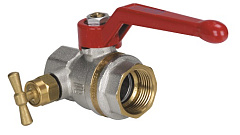 Кран шаровой BVR-D со спускным элементом DN15, 40 бар