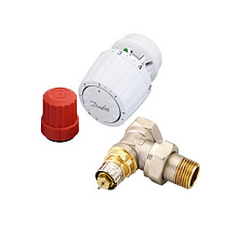 Комплект терморегулятора для 2-х трубной системы отопления RTR-N + RTR7090, угловой DN20