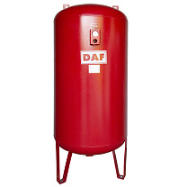Вертикальный гидроаккумулятор Masdaf TM 1000 л, 10 бар, красный